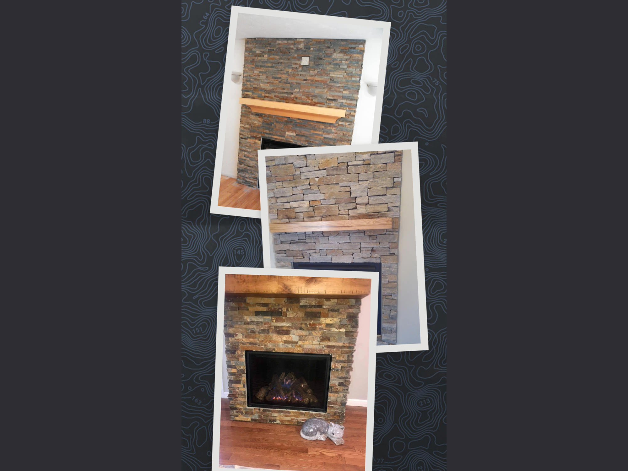 Stone Fireplace